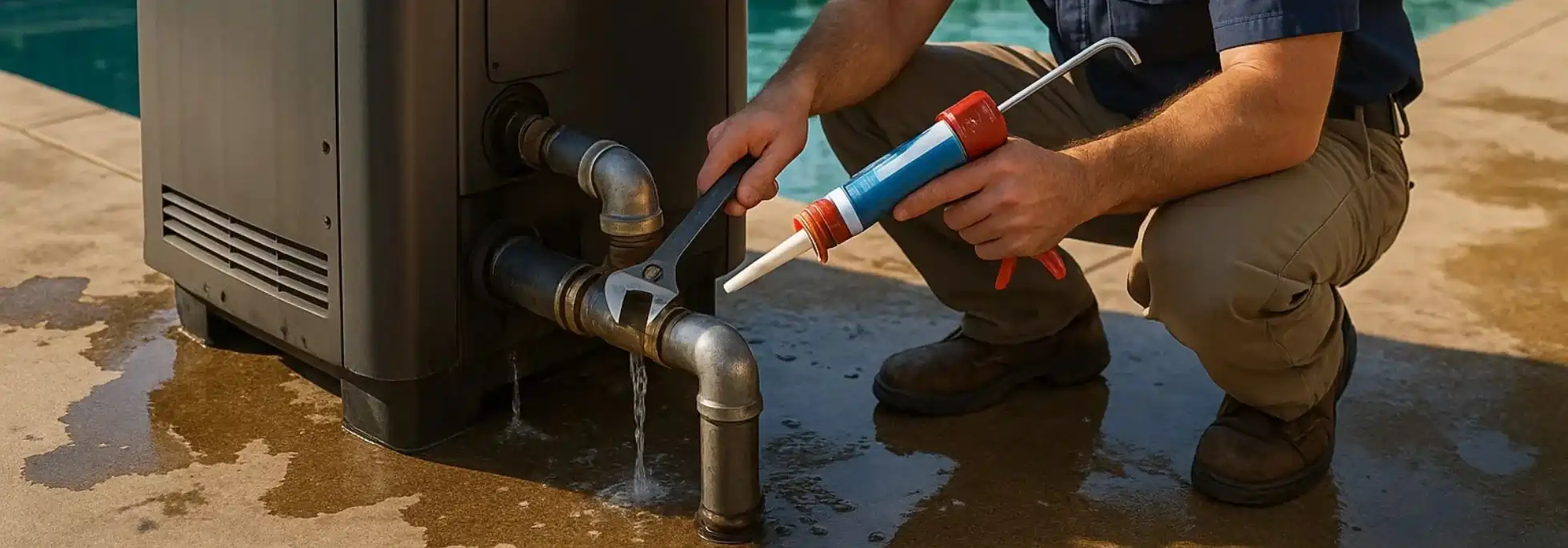  Pool Heater Leak Repair - HVAC Keswick